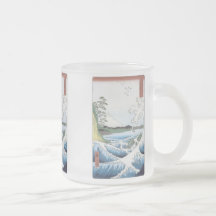 La mer chez Satta, Hiroshige, 1858, tasses, Steins