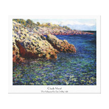 La mer Méditerranée (d'Antibes de casquette), 1888 Impressions Sur Toile