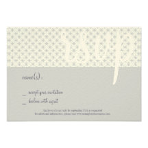La moitié du siècle coordonnant la carte de RSVP,  Faire-part
