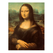 La Mona Lisa par Leonardo da Vinci Carte Postale