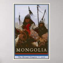 La Mongolie Affiche
