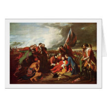 La mort occidentale de Benjamin du Général Wolfe Carte