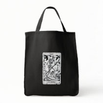 La Mort Tarot Card Canvas Bags
