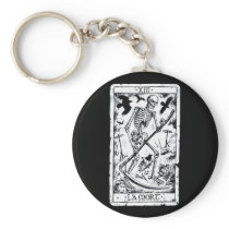 La Mort Tarot Card Key Chain