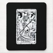 La Mort Tarot Card Mousepad