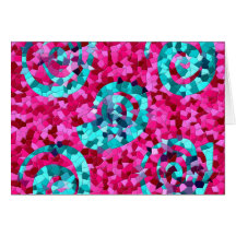 La mosaïque bleue turquoise de roses indien génial carte de vœux