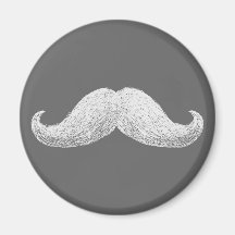 La Moustache (Dark) Magnets