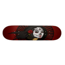 "La Muerta" on RED Board Skate Decks