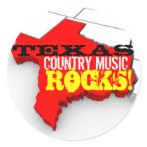 La musique country du Texas bascule des autocollan autocollants