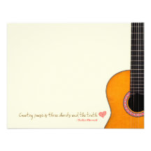 La "musique country est des cartes de note de troi invitation personnalisable
