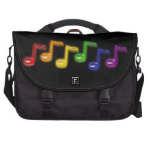 La musique d'arc-en-ciel note des sacs d'ordinateu sac pour ordinateur portable