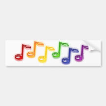 La musique d'arc-en-ciel note l'adhésif pour pare- autocollant pour voiture