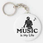 La musique est ma vie porte-clef