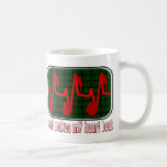 La musique fait mon battement de coeur tasse