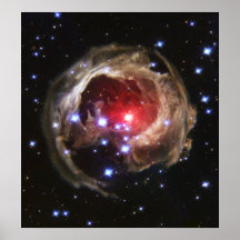 La NASA - Étoile supergigantesque V838 Monocerotis Affiche