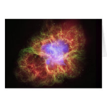 La NASA - Nébuleuse de crabe Carte De Vœux