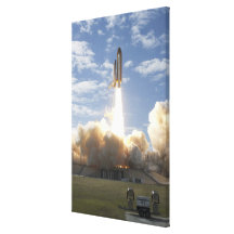La navette spatiale l'Atlantide enlève 3 Impressions Sur Toile