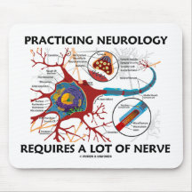 La neurologie de pratique exige beaucoup de nerf tapis de souris
