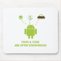 La nourriture et le code sont souvent synonymes (a tapis de souris