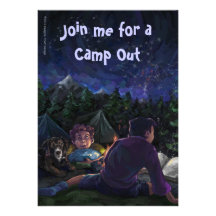 La nuit étoilée campent invitation