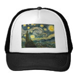 La nuit étoilée de Vincent van Gogh (1889) Casquettes De Camionneur
