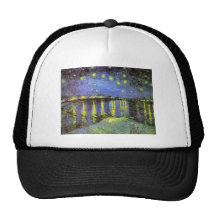 La nuit étoilée de Vincent van Gogh au-dessus du R Casquettes