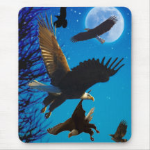 LÀ OÙ MOUCHE D'EAGLES TAPIS DE SOURIS