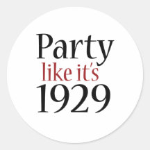 La partie comme elle est 1929 (la récession) adhésif