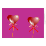 La partie de coeur monte en ballon la carte