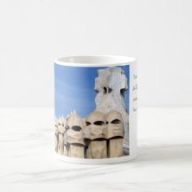 La Pedrera Chimneys Coffee Mugs