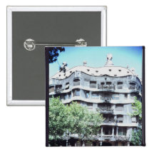 La Pedrera or Casa Mila, 1905-10 Pinback Button