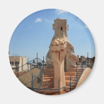 La Pedrera Refrigerator Magnet