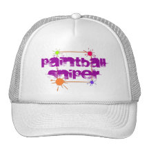 La peinture de tireur isolé de chapeau de Paintbal Casquettes
