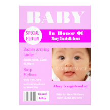 La photo de magazine de bébés PERSONNALISENT Bristols Personnalisés