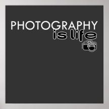 La photographie est la vie affiche