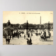 La Place Castellane, Marseille France 1910 Vintage Print