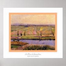 La Plaine de Gennevilliers~ Gustave Caillebotte Print