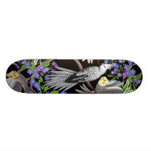 La planche à roulettes de Cockatiel