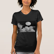 LA PLEINE LUNE OPACIFIE NOIR ET BLANC T-SHIRT