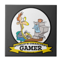LA PLUS GRANDE BANDE DESSINÉE D'ADO DE GAMER DE PC CARREAUX EN CÉRAMIQUE
