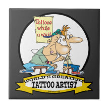 LA PLUS GRANDE BANDE DESSINÉE D'ARTISTE DE TATOUAG CARREAU EN CÉRAMIQUE