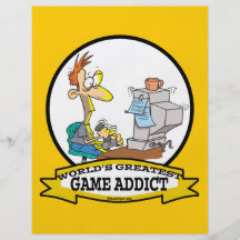 LA PLUS GRANDE BANDE DESSINÉE D'INTOXIQUÉ DE JEU D TRACT PERSONNALISÉ