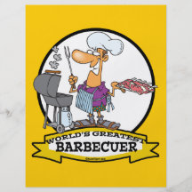 LA PLUS GRANDE BARBECUER BANDE DESSINÉE D'HOMMES D PROSPECTUS PERSONNALISÉS