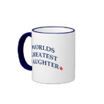 La plus grande fille des mondes mugs à café