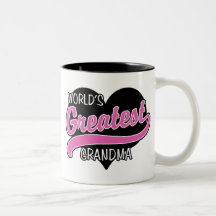 La plus grande grand-maman du monde tasses