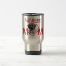 La plus grande tasse de Valentine de maman de Pugg