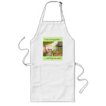 La porte de jardin, viennent à mon jardin…, tablier