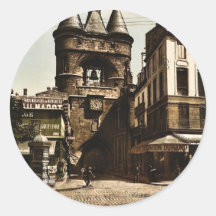 La porte d'horloge, cru Photochro de Bordeaux, Fra Adhésifs Ronds