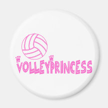 La princesse de VolleyChick Aimant Pour Réfrigérateur