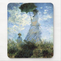 La Promenade Impressionism Art by Monet  Mousepad